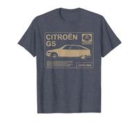 Citroën GS Acerca de Write Up Camiseta, Hombre, Azul Jaspeado, 3XL