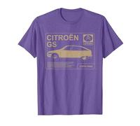 Citroën GS Acerca de Write Up Camiseta, Hombre, Morado Jaspeado, L