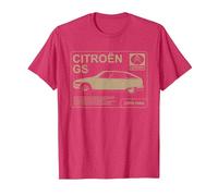 Citroën GS Acerca de Write Up Camiseta, Hombre, Rojo Jaspeado, S