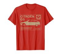 Citroën GS Acerca de Write Up Camiseta, Hombre, Rojo, XL