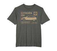 Citroën GS Acerca de Write Up Camiseta, Hombre Tallas Grandes, Asfalto, 6X Alto