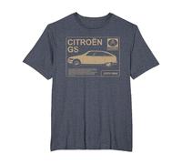 Citroën GS Acerca de Write Up Camiseta, Hombre Tallas Grandes, Azul Jaspeado, 4X Alto