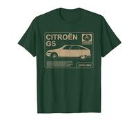 Citroën GS Acerca de Write Up Camiseta, Hombre, Verde Bosque, S