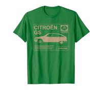 Citroën GS Acerca de Write Up Camiseta, Hombre, Verde Kelly, L
