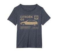 Citroën GS Acerca de Write Up Camiseta, Mujer Tallas Grandes, Azul Jaspeado, 5XL Grande