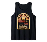 Citroën Méhari 1968 Coche Retro Sun Surf Camiseta sin Mangas