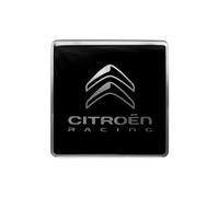 Citroen Racing Adhesivo 3D Logo, Negro, 52 mm