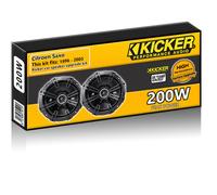 Kicker 43DSC504 Coche Audio Coaxial Altavoz Sistema 5.25in 50W 2 Via Redondo