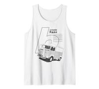 Citroën Tipo H Retro Francés Van Vista Frontal Promoción Camiseta sin Mangas