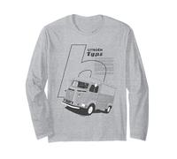 Citroën Tipo H Retro Francés Van Vista Frontal Promoción Manga Larga