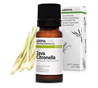 Citronela de Java BIO (Cymbopogon winterianus) - 10 mL - Aceite Esencial Quimiotipado y Certificado AB - Aroma Labs