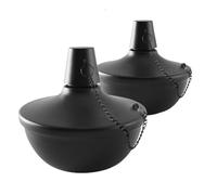 Citronella Tabletop Antorchas - Refillable Oil Flame Candles With 2 Wicks & Snuffer Cap | Decorative Desktop Lights For Outdoor Use | Ideal para patio, yarda, cubierta, jardín y picnic mesas |