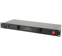 Citronic CPD-8C 8 Way IEC acondicionador de energía con Filtro RFI/emi, Negro