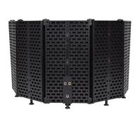 Citronic Filtro plegable de 5 secciones, pantalla de aislamiento de micrófono de grado de estudio para un acabado profesional para cualquier grabación vocal, elimina el ruido no deseado