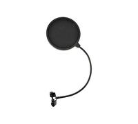 Citronic | Pantalla pop de micrófono de seis pulgadas con cuello flexible, abrazadera ajustable y pantalla de doble malla