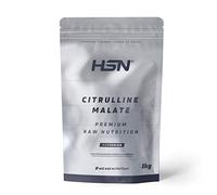 Citrulina Malato en Polvo de HSN | Sin Sabor 1 Kg = 200 Tomas por Envase | 10000 mg Pura L-Citrulina Malato por Dosis Diaria | Sin Añadidos ni Excipientes | No-GMO, Vegano, Sin Gluten
