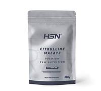 Citrulina Malato en Polvo de HSN | Sin Sabor 500 g = 100 Tomas por Envase | 10000 mg Pura L-Citrulina Malato por Dosis Diaria | Sin Añadidos ni Excipientes | No-GMO, Vegano, Sin Gluten
