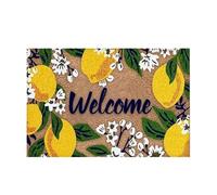 Citrus Blossom Threshold Rug - Quick Dry Exterior, 23.62 Inches Low Profile Pad with Traction Backing, Soft Microfiber Pile, Fade Resistant Ink, Decorative Welcome Carpet for Kitchen Entryway