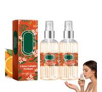 Citrus Cologne Perfume, botella de 150 ml, fragancia refrescante y duradera para hombre y mujer, unisex, perfume cítrico de larga duración, frescura y pureza para el día a día (2 unidades)