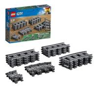 LEGO City Vías para Tren de Juguete, Accesorios Complementarios para Juegos de Construcción Ferroviarios, Detalle de Cumpleaños para Niños de Entre 5 y 12 Años 60205