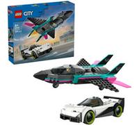 City Avión a chorro vs. Coche de carreras, Juegos de construcción