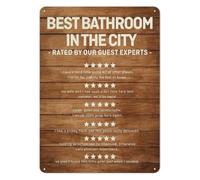 City Best Sign Metal Signs 12x8 Inch