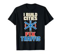City Builder Simulación Gamer Urbana Planificación Regalo Camiseta