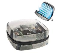 City Buildings Cityscape - Bolsa de almacenamiento portátil para servilletas sanitarias, Varios colores, 4.7x6.6x6.6 in/12x17x17 cm