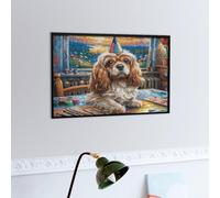City Caniche Mignon Puzzles 300 Piezas Impossible 3D Ultra Difícil Bêtes fantastiques Rompecabezas para Adultos Desafío Intelectual Estera Portátil DIY Moderno Creativo 300 PCS