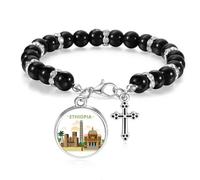 City Castle Ethiopia Art Deco - Pulsera de cuentas de estilo bohemio