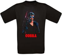 City Cobra Sly Cult Movie T-Shirt Black Mens