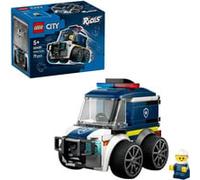 LEGO City Rides - Police Truck Toy - Emergency Vehicles Building Set w/a Police Officer Junior Minifigure - Party Bag Fillers - Small Collectible Gift for 5+ Year Old Boys - 60481