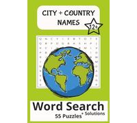 City + Country Names Word Search Puzzle Book: Geography Puzzle, Word Finder, Educational