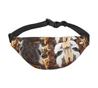 City Giraffe Street Riñonera Elegante y práctica para Mujer: práctica riñonera para Actividades al Aire Libre, riñonera para Correr,