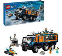LEGO City Laboratorio Científico Móvil de los Exploradores Árticos - Camión de Juguete con Suspensión - Moto de Nieve, 5 Minifiguras y 3 Figuras de Lobos Blancos - Regalo Pra Niños de 8+ Años 60471