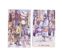 City Labyrinth Table Card Game, Full English Family Party Board Game, Fortune Telling Card with 78 Cards for Women and Girls, Perfect for Enthusiasts, 4.06x2.36 Inches