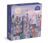Galison 9780735371675 City Lights Jigsaw Puzzle, Multicoloured, 1000 Pieces