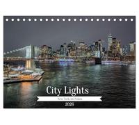 City Lights - New York im Fokus (Tischkalender 2026 DIN A5 quer), CALVENDO Monatskalender: New York City - die Stadt, die niemals schläft - zieht seit ... Menschen aus aller Welt in ihren Bann.