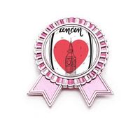 City London Britain Big Ben - Broche con insignia de amor, color rosa, Medium, Metal