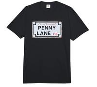 City of Liverpool Penny Lane L18 Street Sign Envejecido Comfort Colors Adult Heavyweight T-Shirt