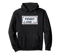 City of Liverpool Penny Lane L18 Street Sign Envejecido Sudadera con Capucha