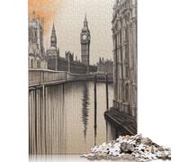 City of London Rompecabezas Imposible,desafío for Adults Entretenimiento Creativo 1000 Piezas Obra De Arte De Juego De para Adultos, Regalos A Partir De 14 Años 1000pcs (75x50cm)