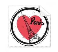 City Paris France Eiffel Tower Love - Limpiador de pantalla para gafas, 5 unidades