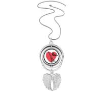 City Paris Francia Torre Eiffel Amor Colgante Alas de Ángel Collar giratorio Joyería