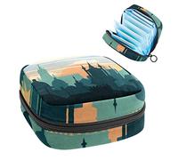 City Period - Bolsa portátil, bolsa de almacenamiento de tampones para servilletas sanitarias, Varios colores, 4.7x6.6x6.6 in/12x17x17 cm