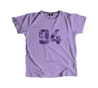 CITY POSTERS PLUS 94 Number Men Unisex T-Shirt (Iris Lavender, X-Large)