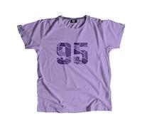 CITY POSTERS PLUS 95 Number Men Unisex T-Shirt (Iris Lavender, 4XL)