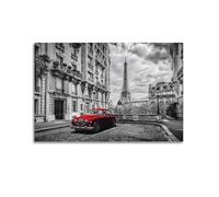 City Street Retro Art Poster Canvas Wall Poster Decoración, Pintura, Arte, Dormitorio, Salón, Oficina, Pinturas, Decoración Moderna del Hogar Arte de la Pared, Impresión de Imagen 24 x 36 pulgadas (60