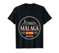 City Travel España Málaga España Explorar Cultura Camiseta gráfica económica