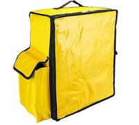 CityBAG - Nevera portátil amarilla 48 Litros 39x50x25cm, mochila bolsa isotérmica para picnic, camping, playa, entrega de alimentos en moto o bicicleta